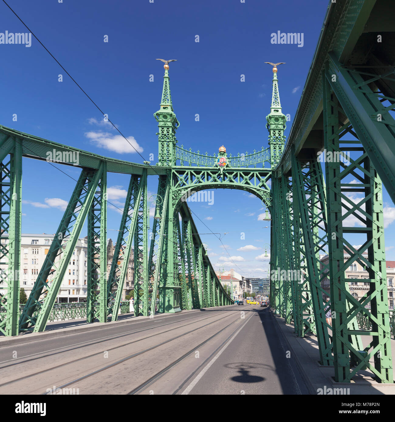 Ponte della Libertà, Budapest, Ungheria, Europa Foto Stock