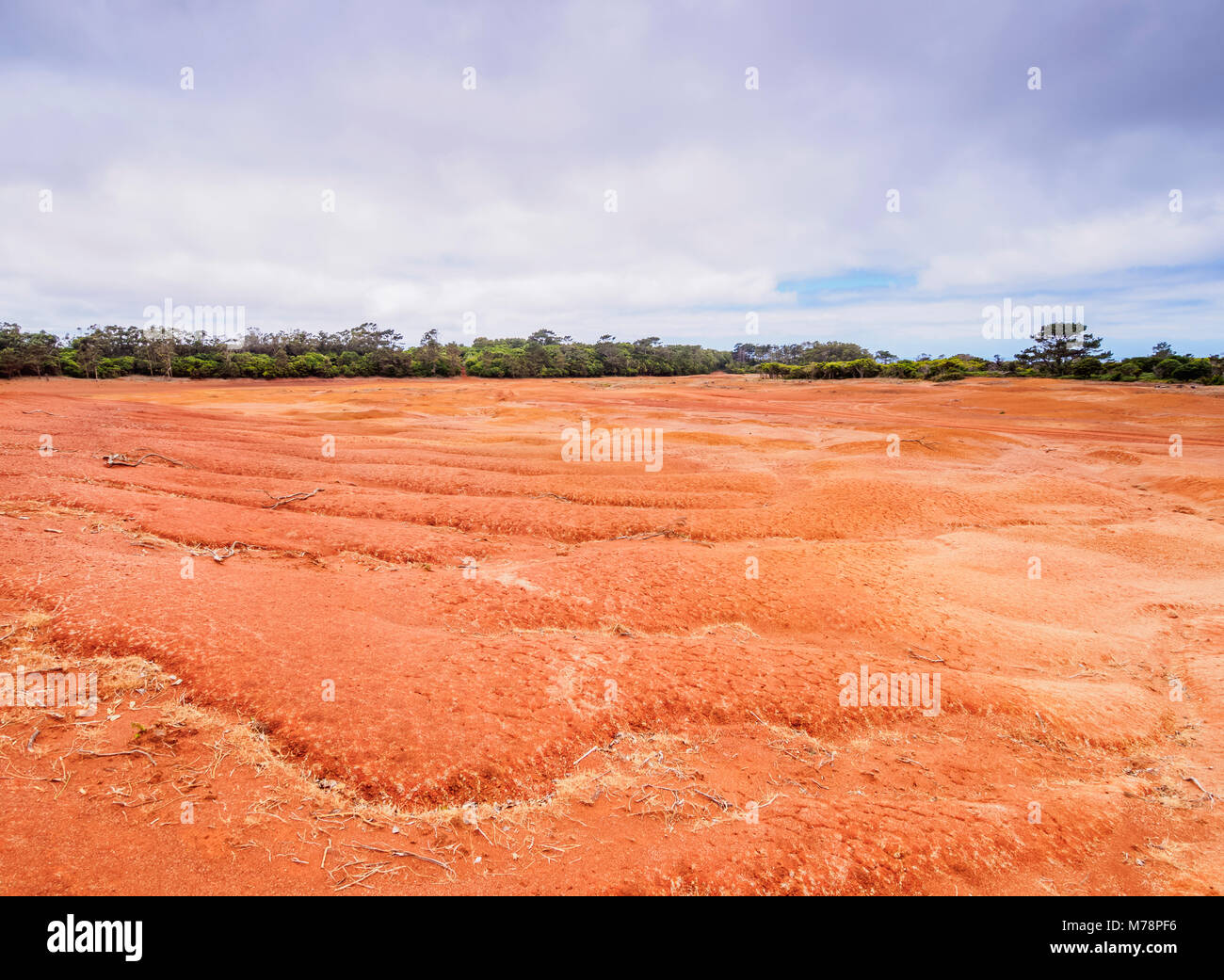 Barreiro da Faneca, Deserto Rosso, Santa Maria Island, Azzorre, Portogallo, Atlantico, Europa Foto Stock
