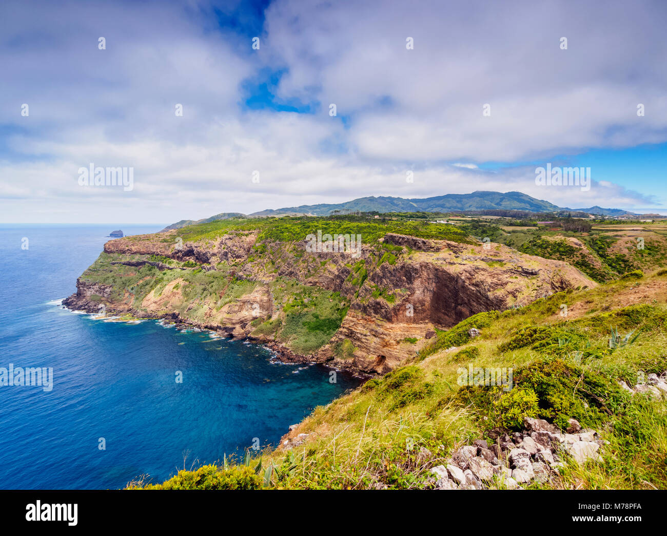 La Cre Bay, Santa Maria Island, Azzorre, Portogallo, Atlantico, Europa Foto Stock