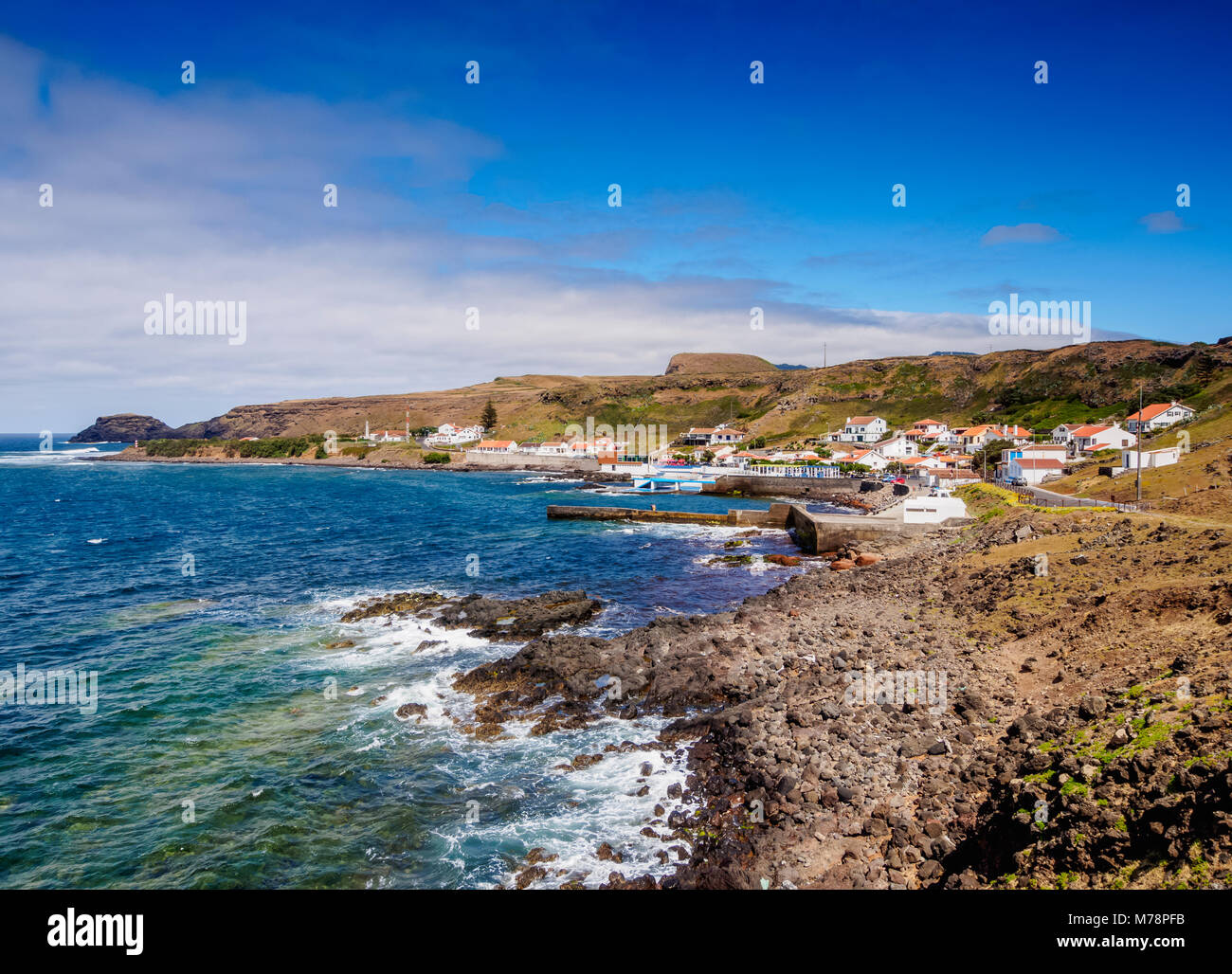 Costa di Anjos, Santa Maria Island, Azzorre, Portogallo, Atlantico, Europa Foto Stock