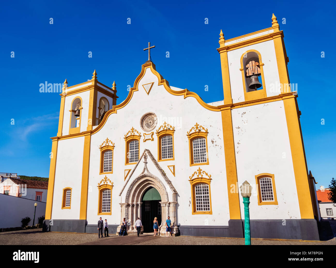 Chiesa principale, Praia da Vitoria, isola Terceira, Azzorre, Portogallo, Atlantico, Europa Foto Stock
