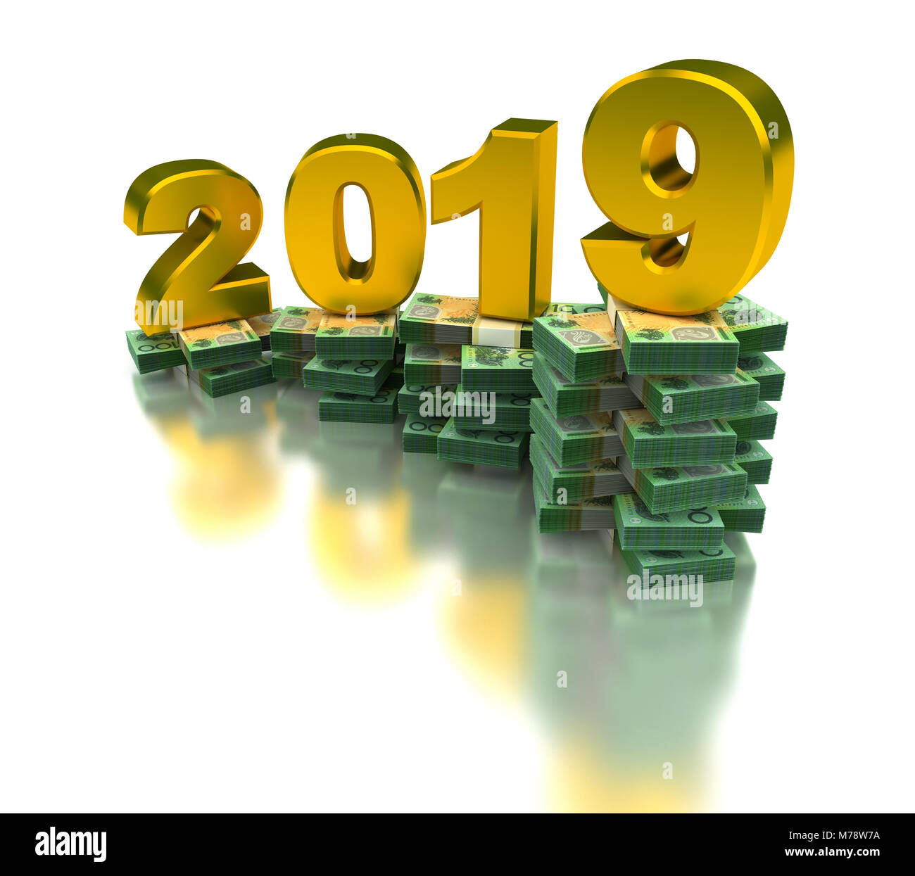 Crescente Economia australiana 2019 Foto Stock