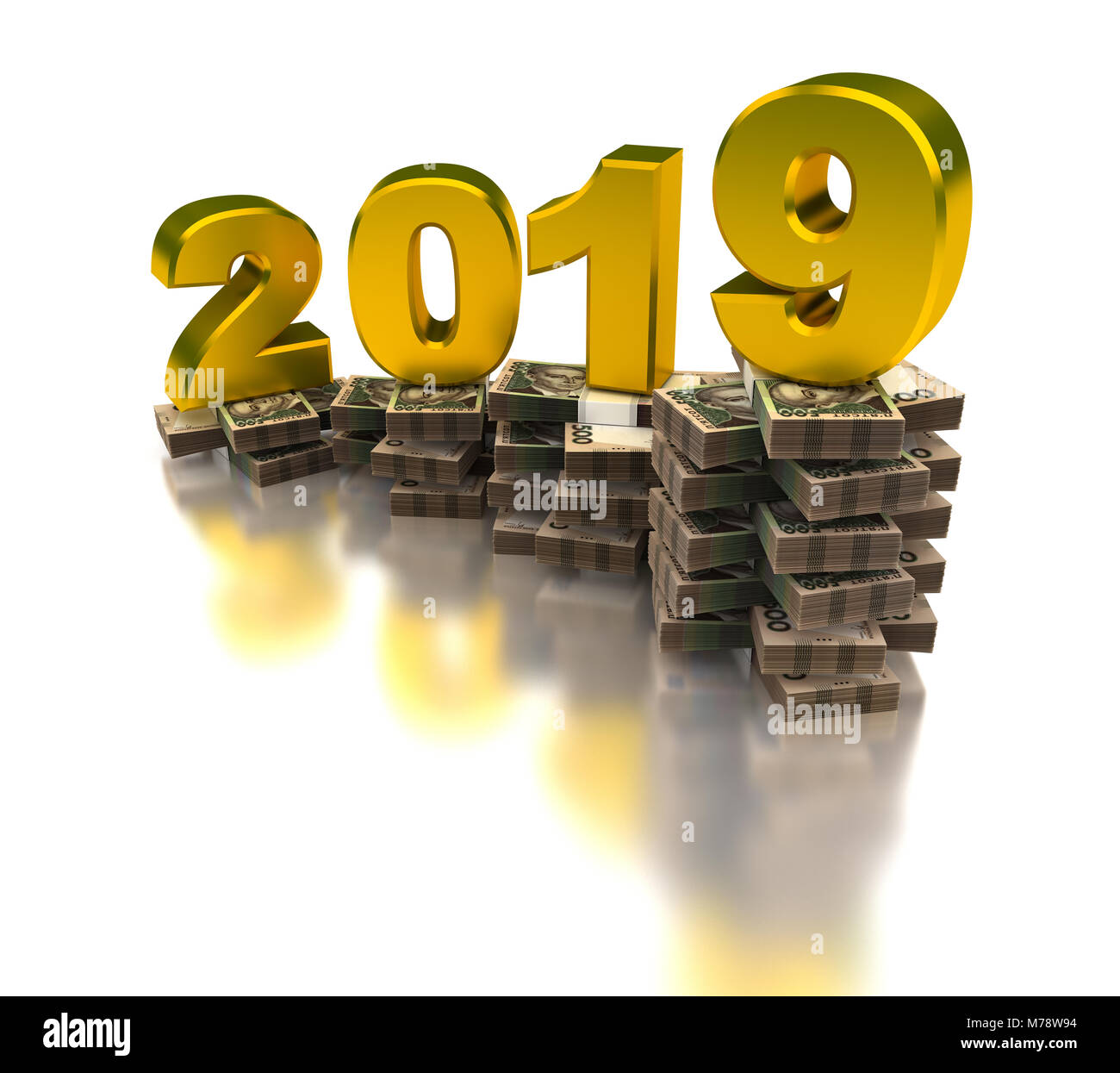 Crescente economia ucraina 2019 Foto Stock