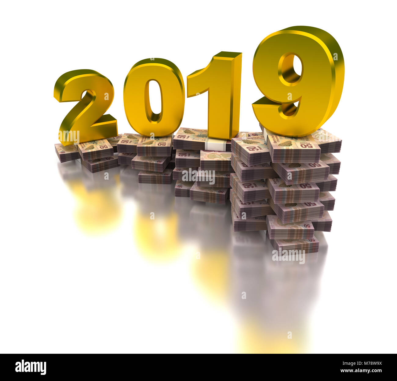 Crescente economia messicana 2019 Foto Stock