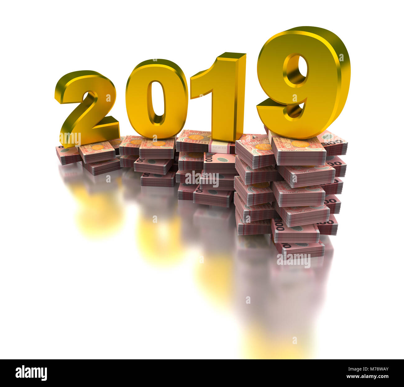 Crescente Nuova Zelanda Economia 2019 Foto Stock