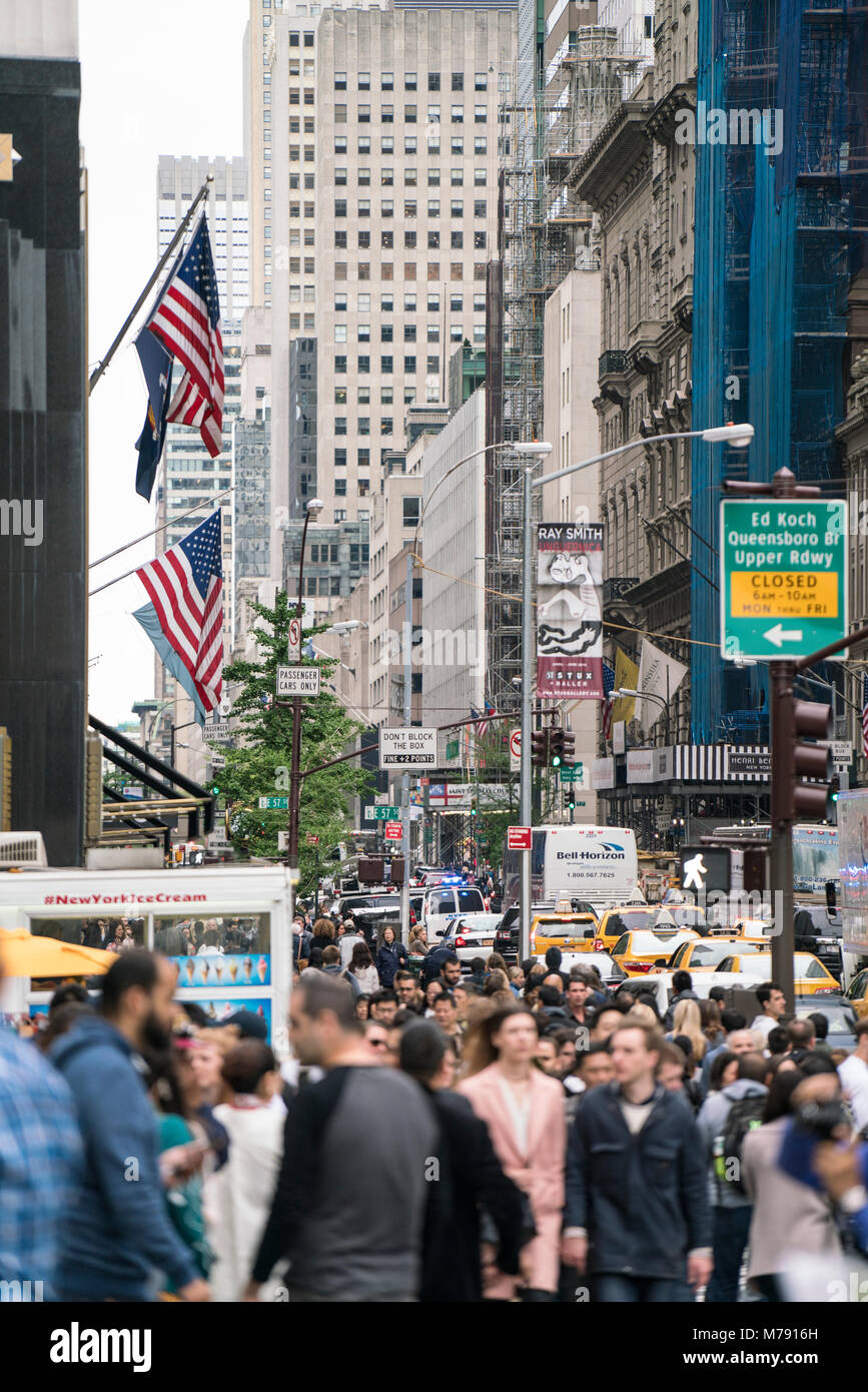 Fifth Avenue, Manhattan New York City Foto Stock