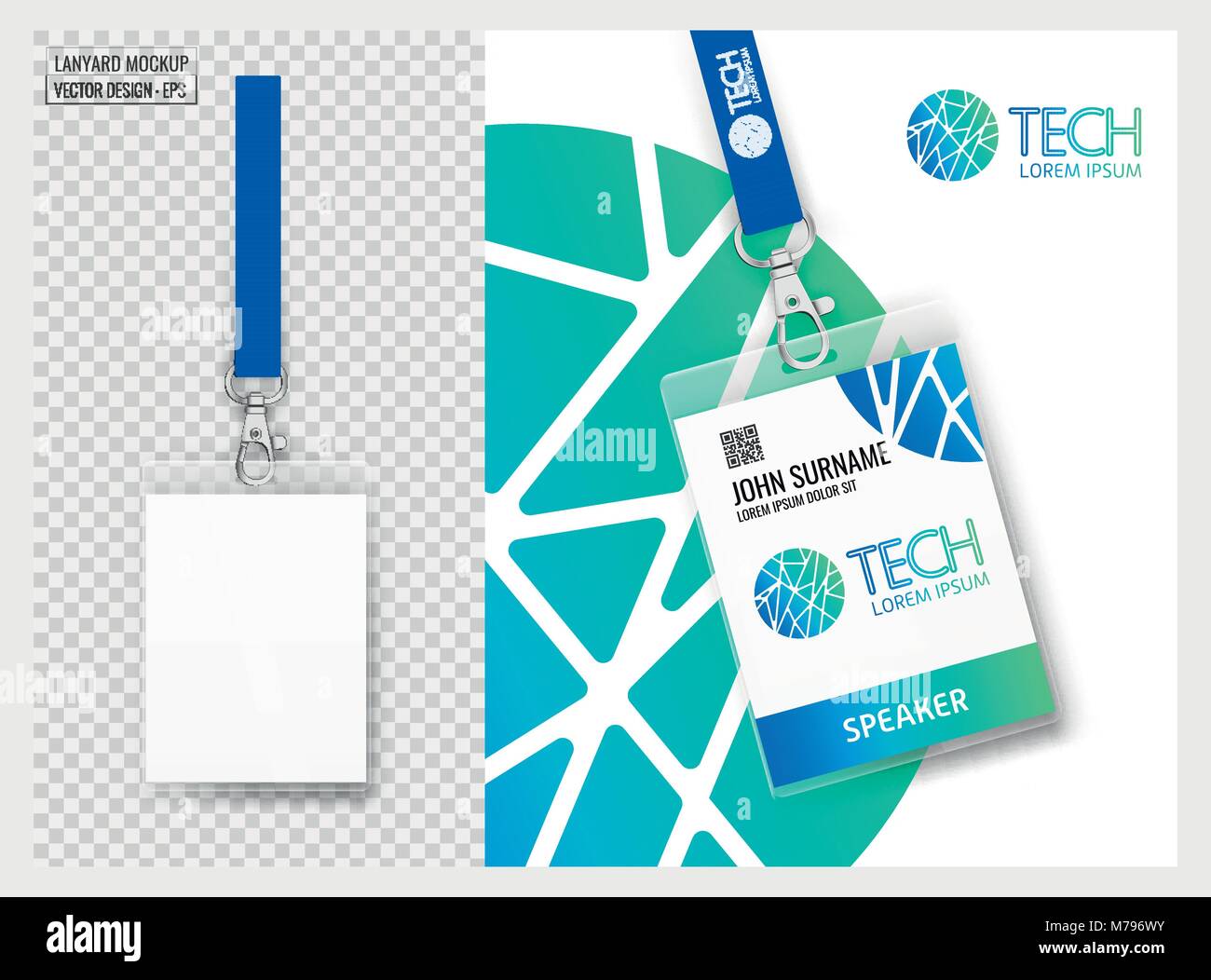 Progettazione di cordino con sfondo trasparente. Esempio di design colorato per portfolio online o la presentazione per i clienti. Cordino per l identità del marchio. Illustrazione Vettoriale