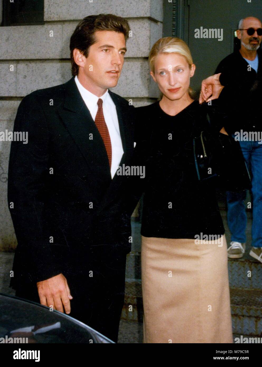 John Kennedy Jr & Carolyn Bessette (moglie) 1996 foto da John Barrett-Il PHOTOlink Foto Stock