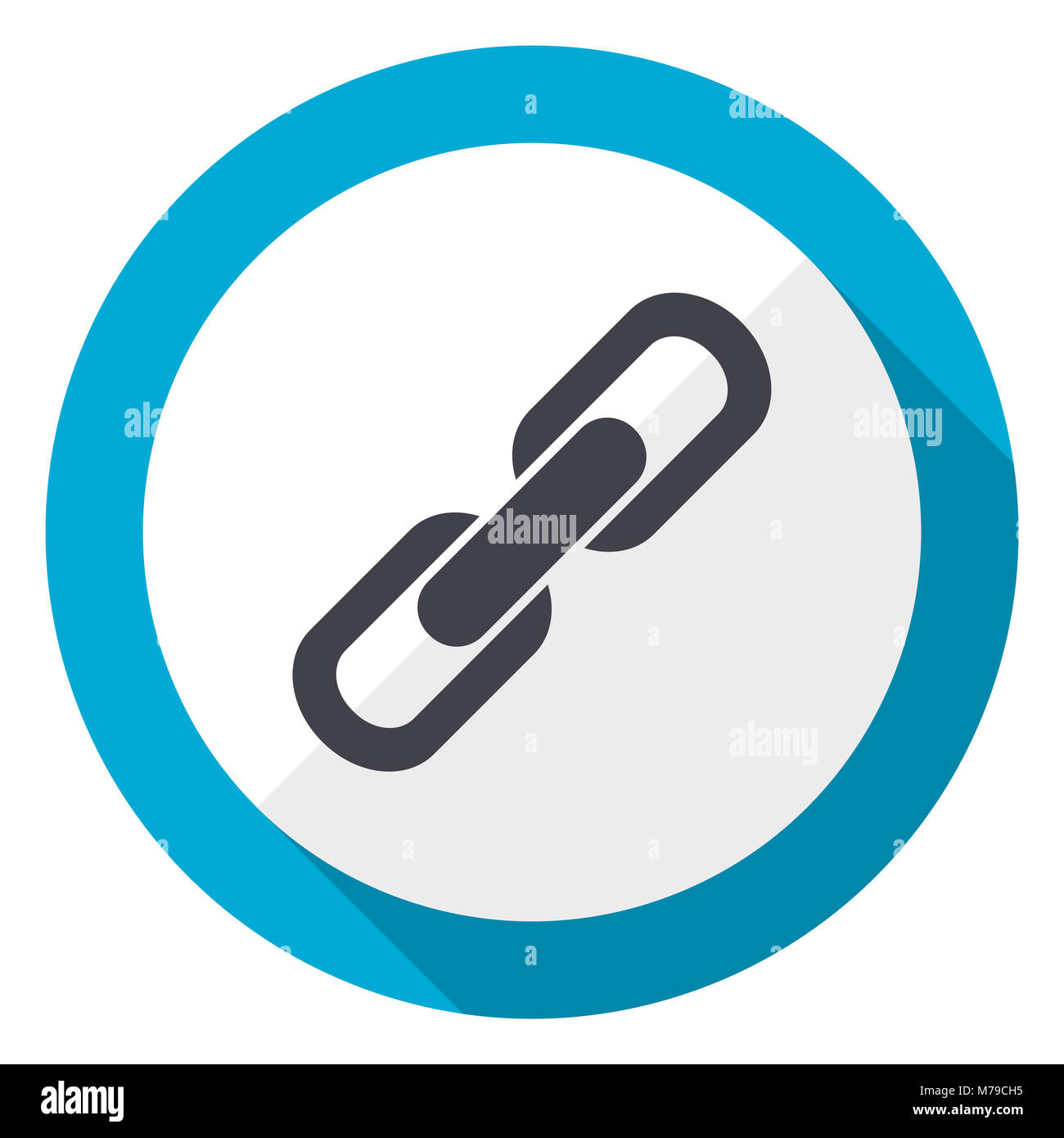 Link Blue Design Piatto Icona Web Foto Stock Alamy
