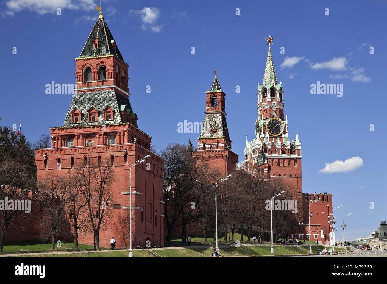 L'Europa, Russia, Mosca, il grande Palazzo del Cremlino, Spasskij tower, Foto Stock