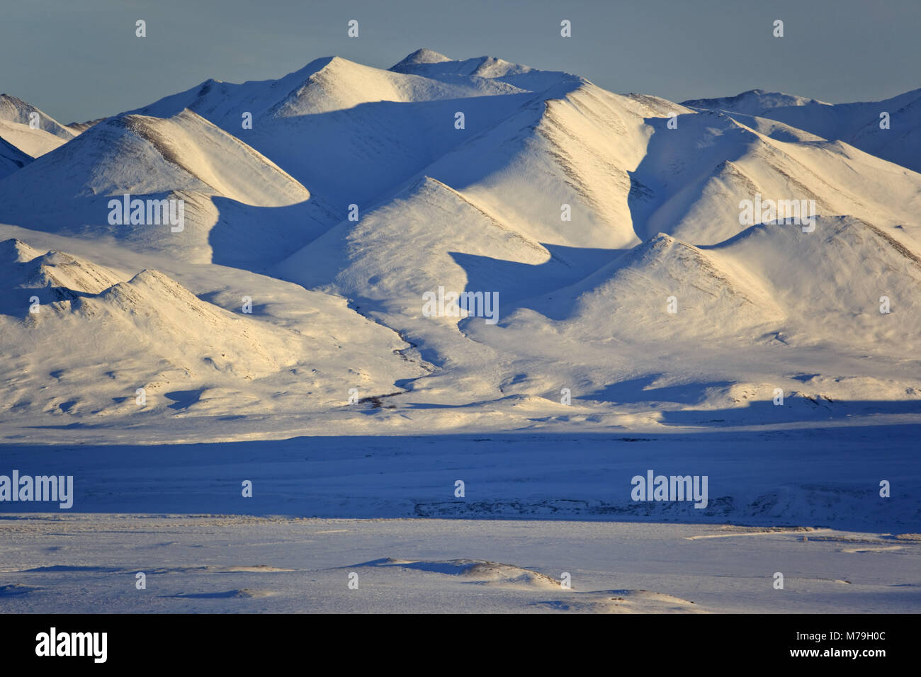 Nord America, USA, Alaska, Nord Alaska, James Dalton Highway, versante Nord, paesaggio invernale, Foto Stock