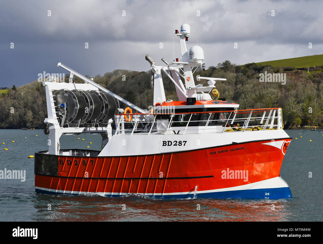 Il nostro David George barca da pesca BD287 Foto Stock