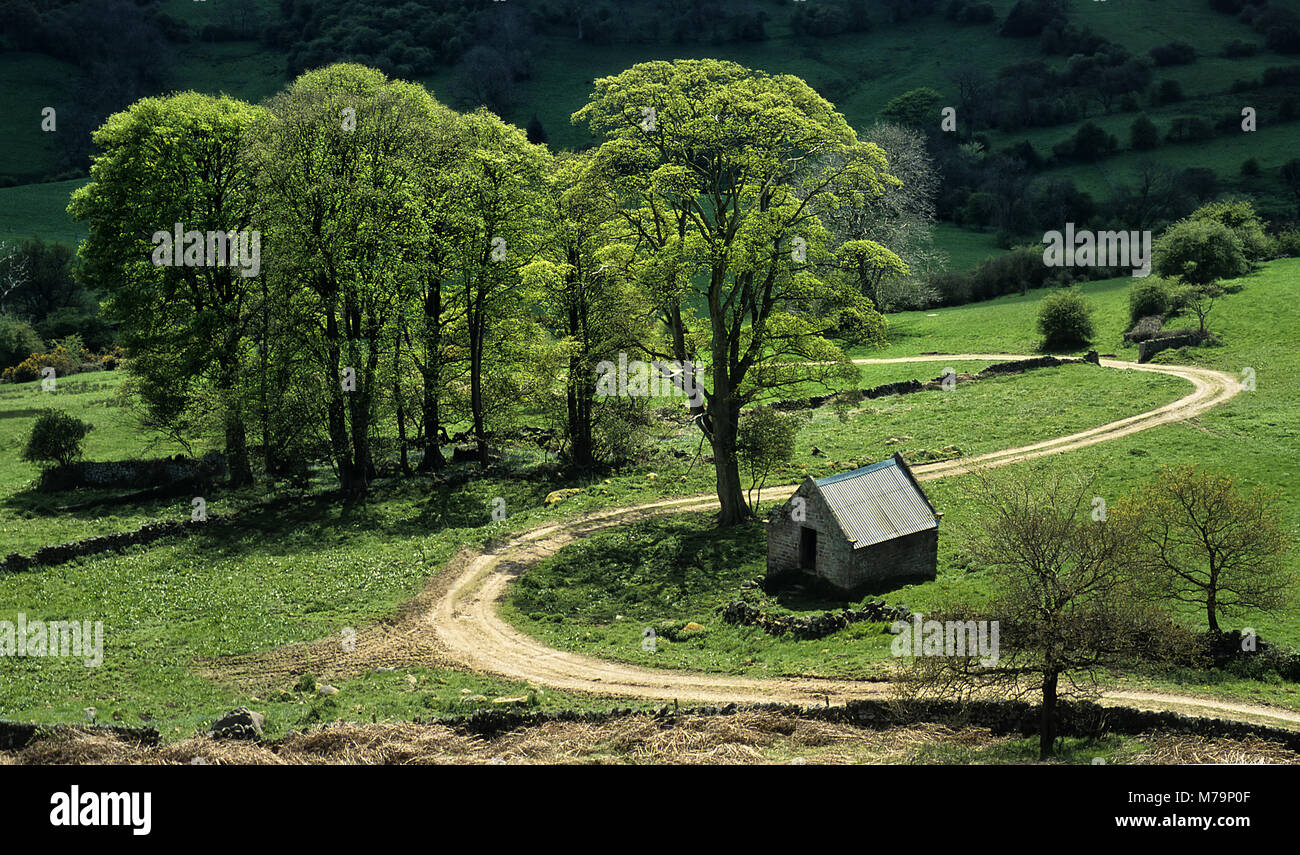 Al di sotto di Anthony Hill su Harthill Moor Foto Stock