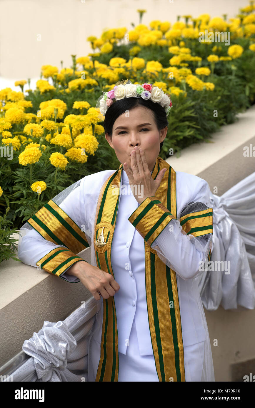 Thailandia, Bangkok, il laureato dell'Università, laureate Foto Stock