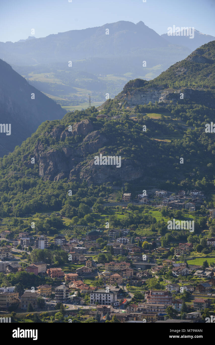 Valle d'Aosta in estate Foto Stock