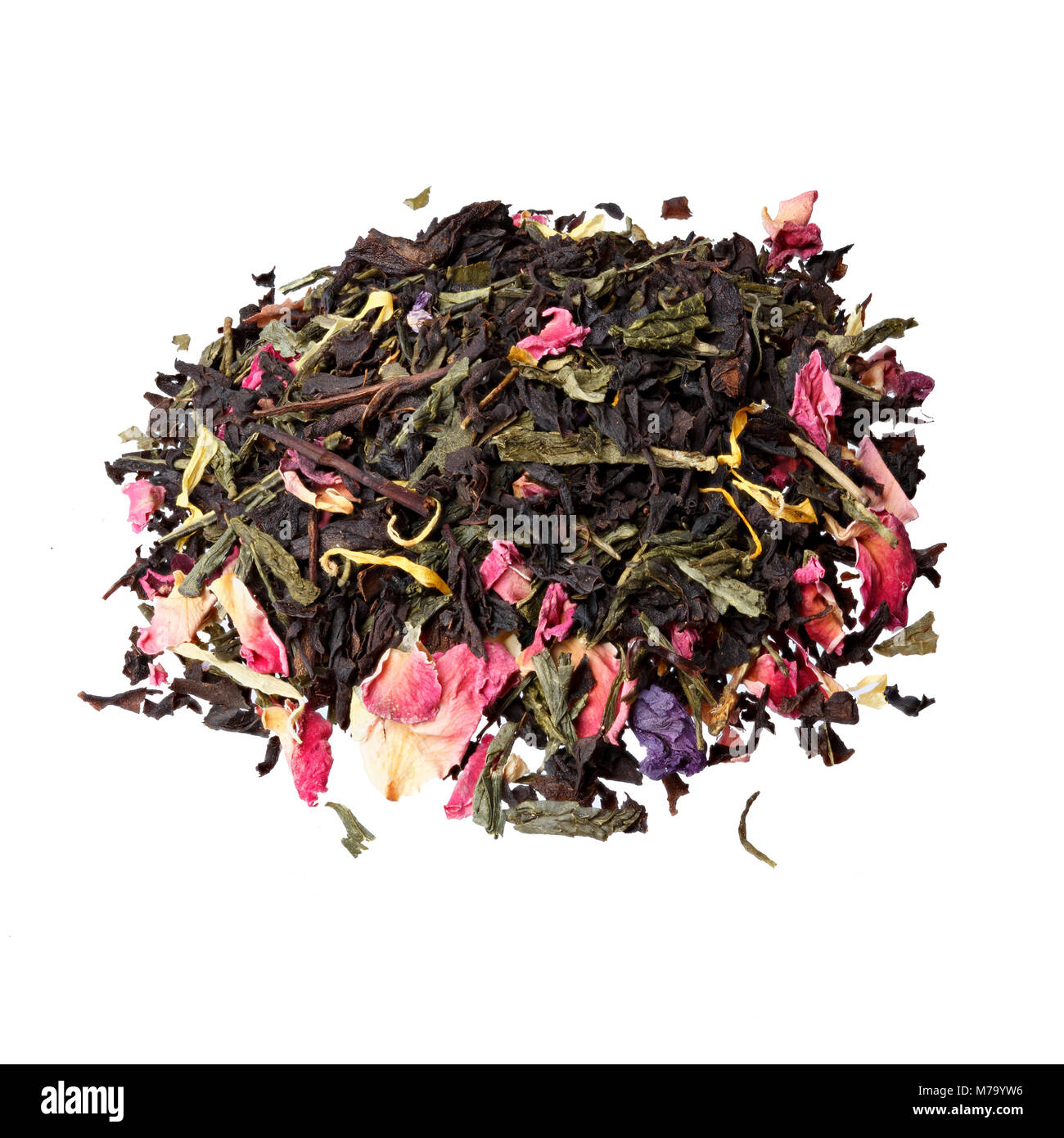 Tè con sapore di fragola e frutto della passione. Foto Stock