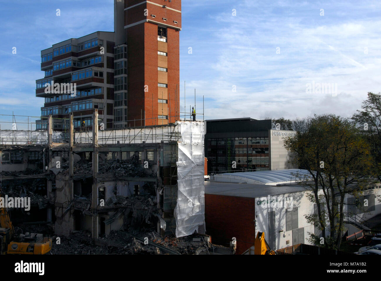 Demolizione di edifici per la riconversione, Orpington Kent, Inghilterra Foto Stock