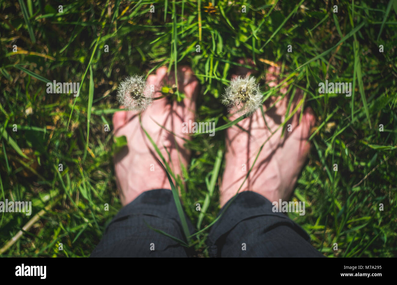 Andare fuori ed esplorare e godere la natura del concetto. Foto Stock