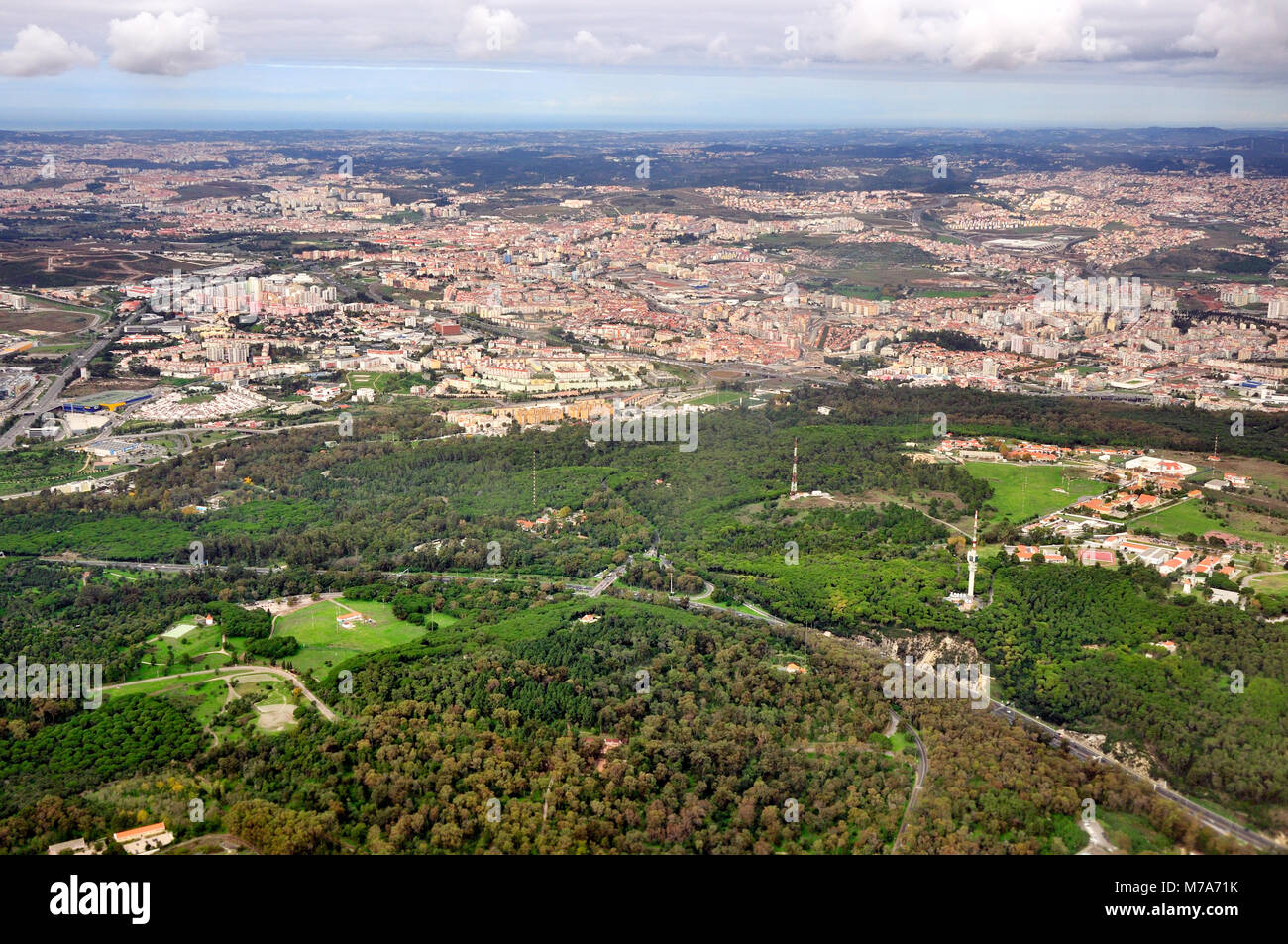 Parco di Monsanto. Lisbona, Portogallo Foto Stock