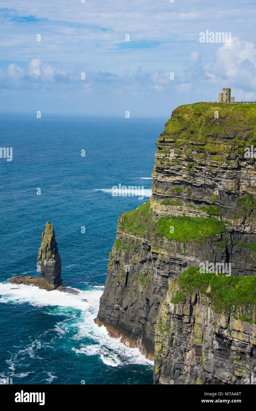 Scogliere di Moher, County Clare, Irlanda, Regno Unito Foto Stock