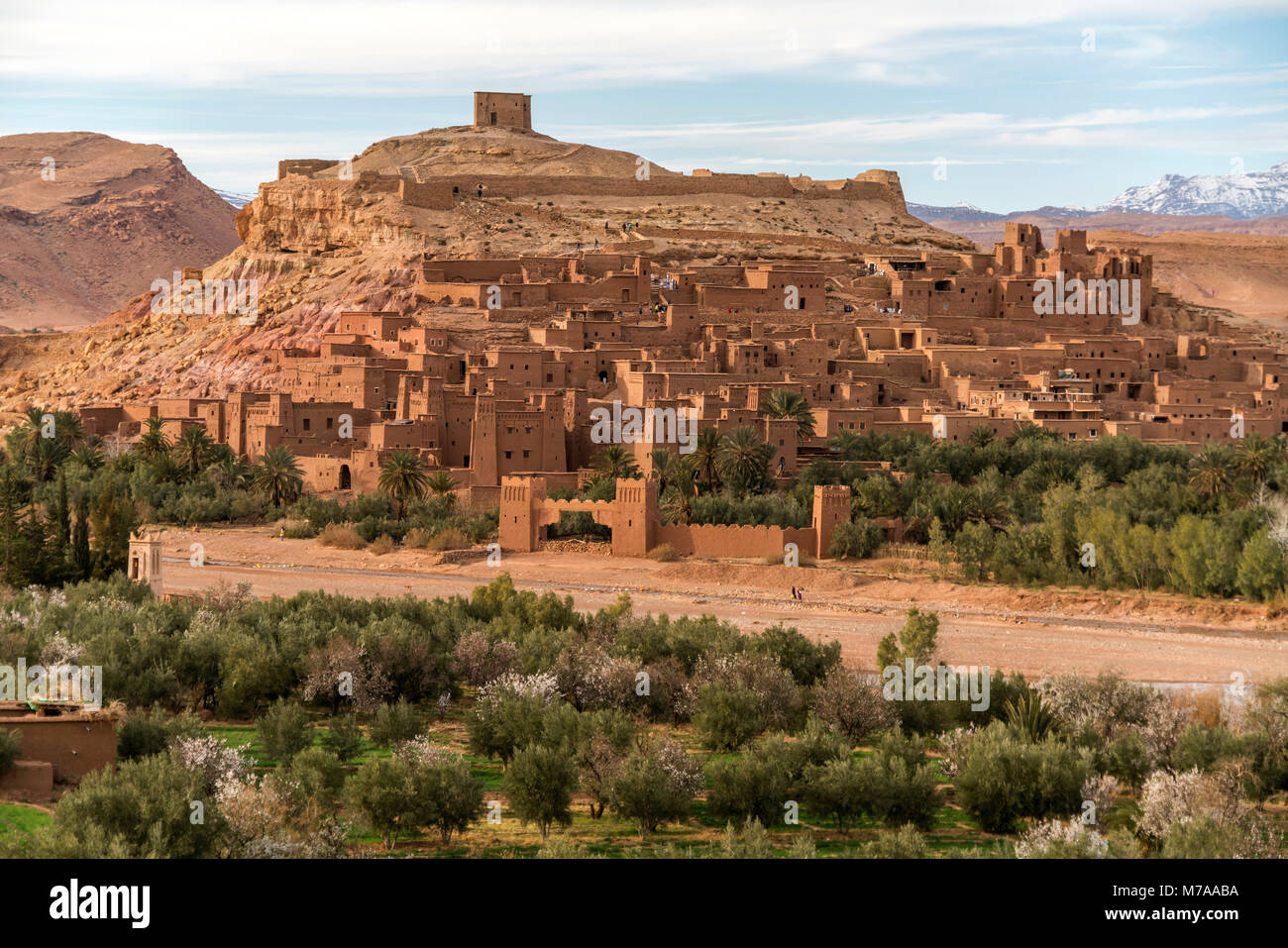 Kasbah Ait-Ben-Haddou, provincia di Ouarzazate, Souss-Massa-Draa, Marocco Foto Stock