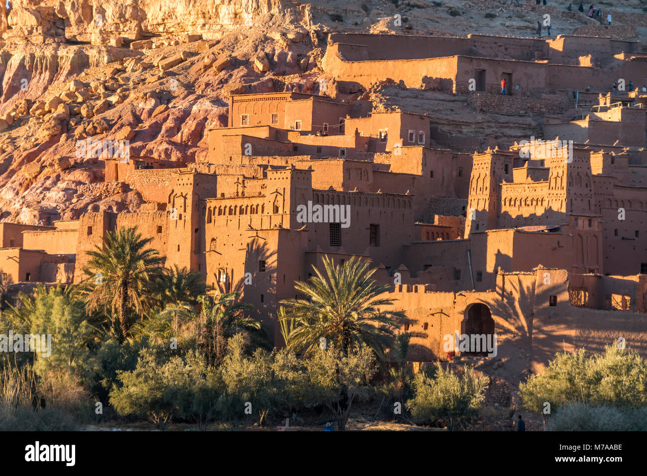 Kasbah Ait-Ben-Haddou, provincia di Ouarzazate, Souss-Massa-Draa, Marocco Foto Stock