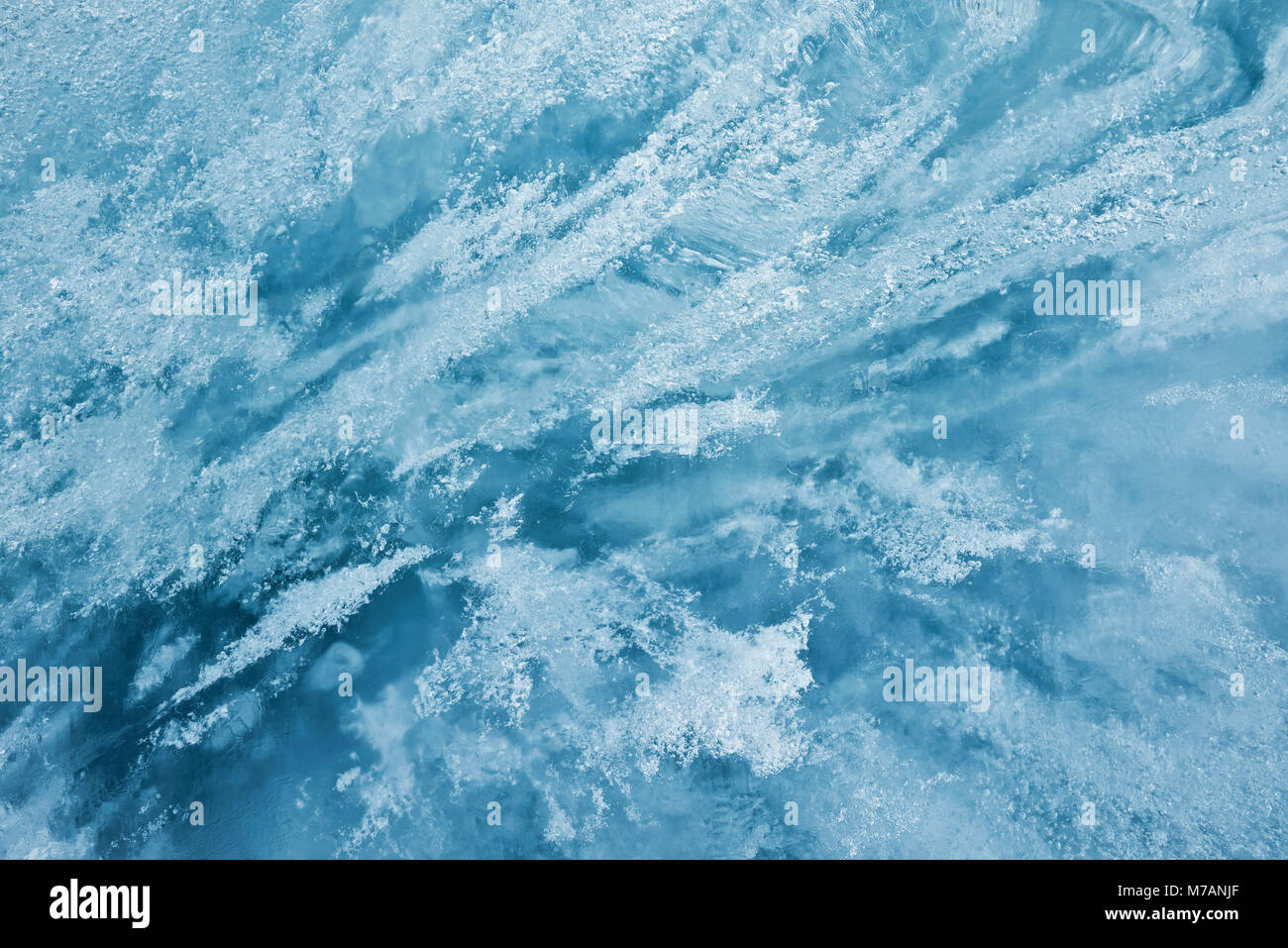 Ghiaccio al ghiacciaio del Rodano, Uri, Svizzera, close-up, dettaglio Foto Stock