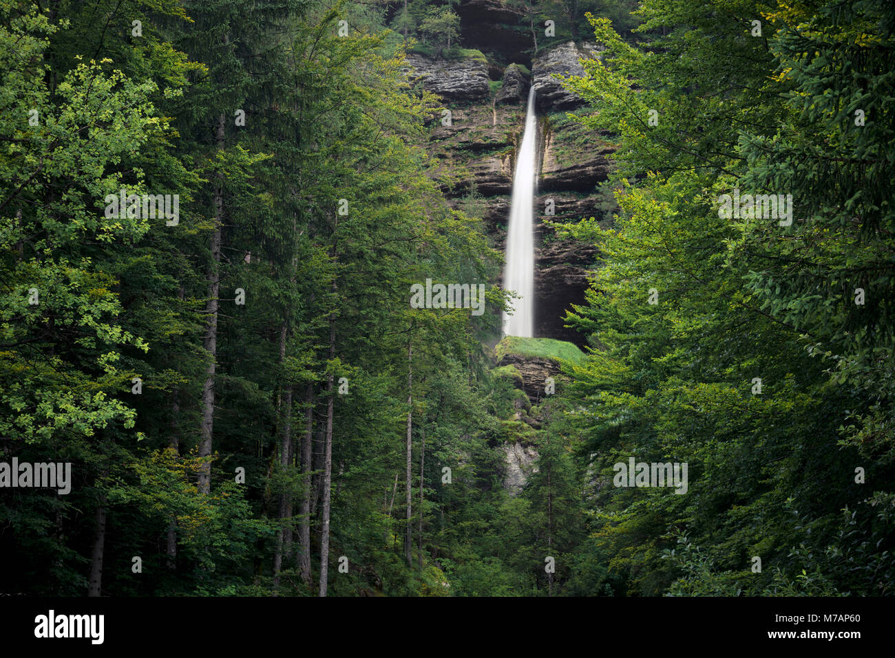 Cascata Pericnik nel Parco Nazionale del Triglav, Slovenia Foto Stock