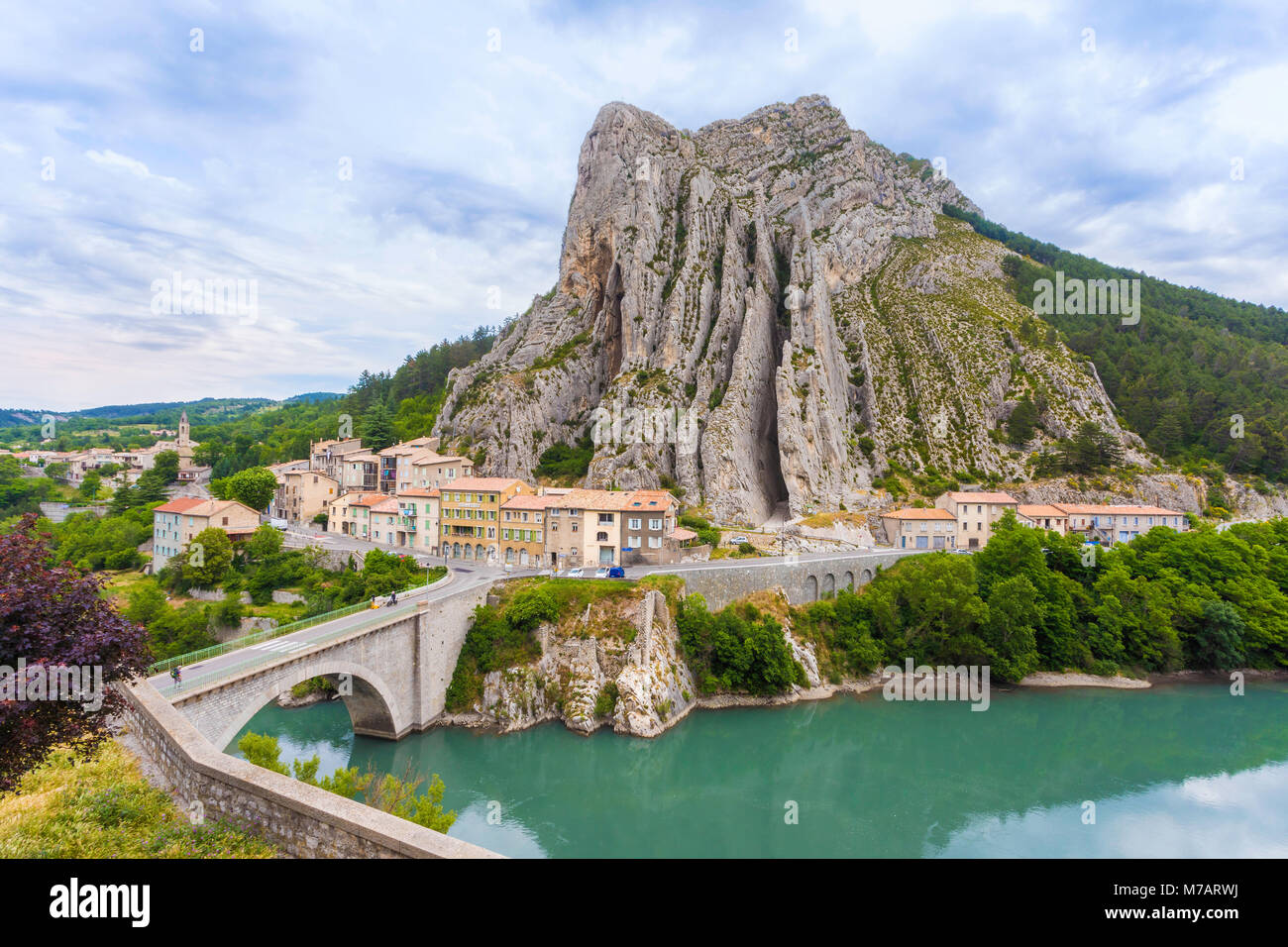 Francia, regione della Provenza, Sisteron City, Foto Stock