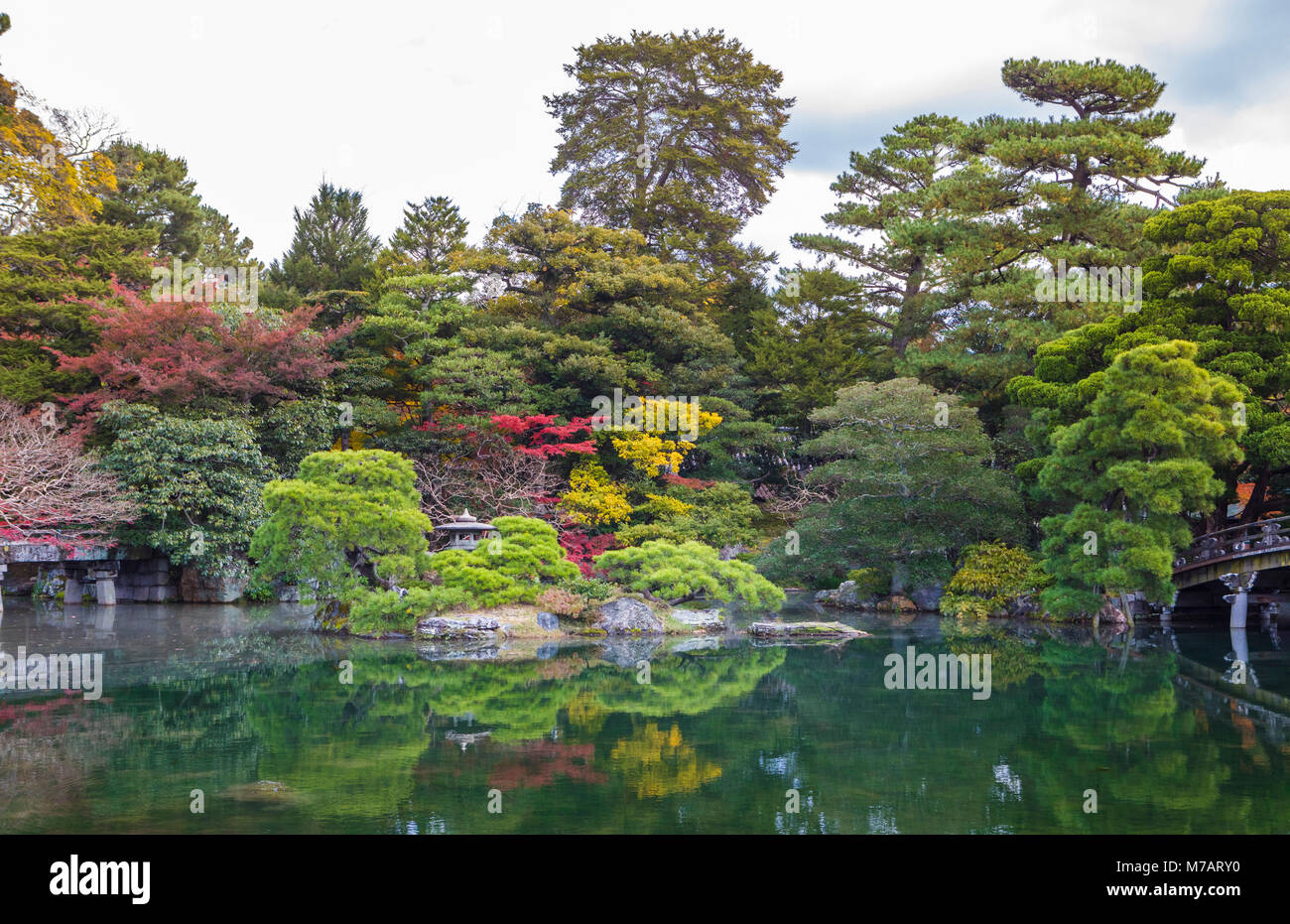 Giappone, Kyoto City, Giardini del Palazzo Imperiale Foto Stock