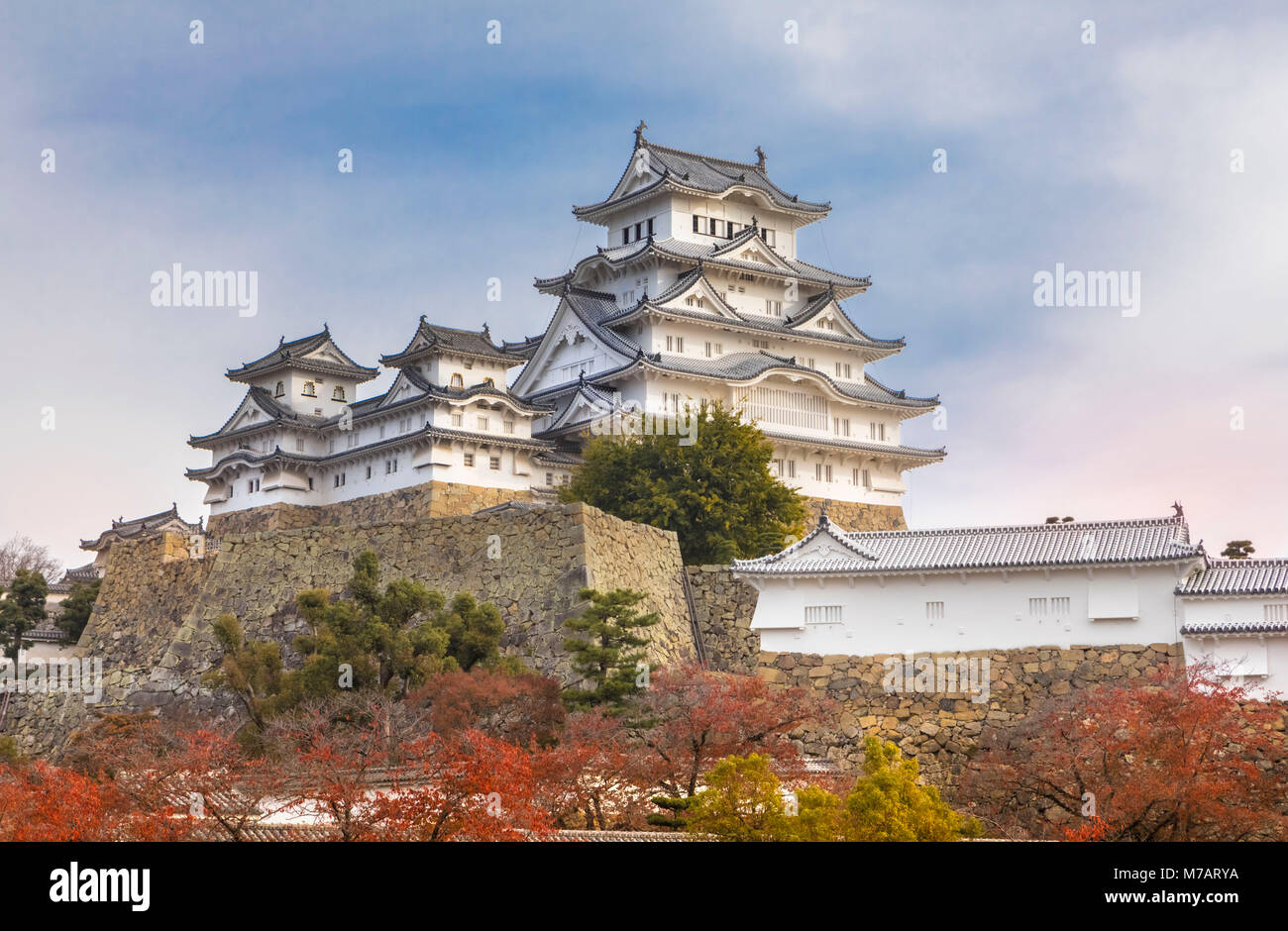 Giappone, Himeji City, il castello di Himeji, Castello Shirozaki Foto Stock