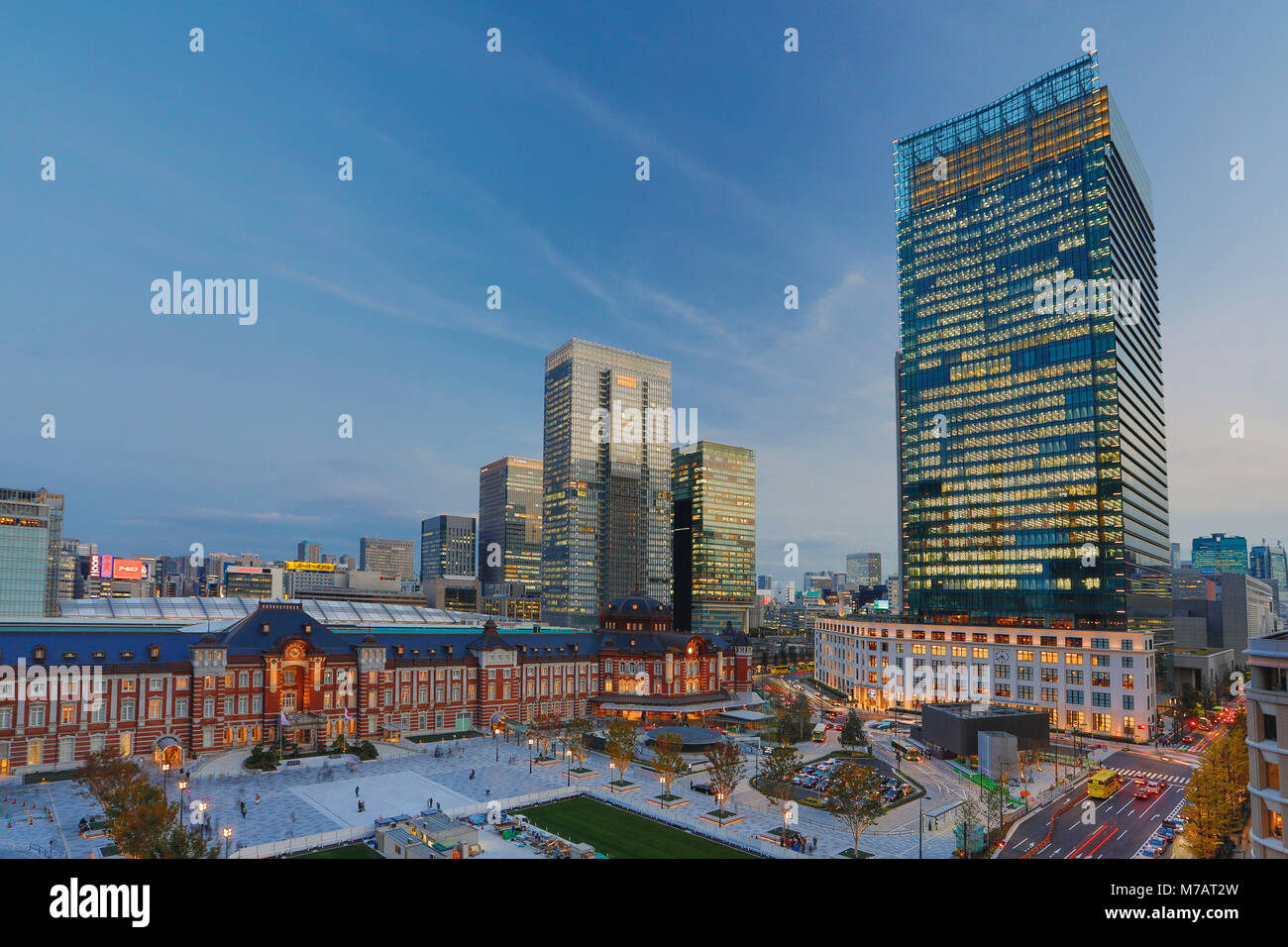 Giappone Tokyo City, Stazione di Tokyo, lato Ovest Foto Stock