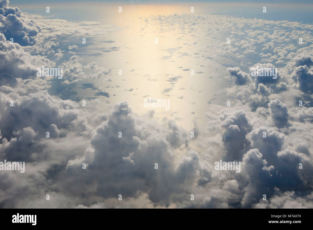 Vista aerea di nuvole Foto Stock