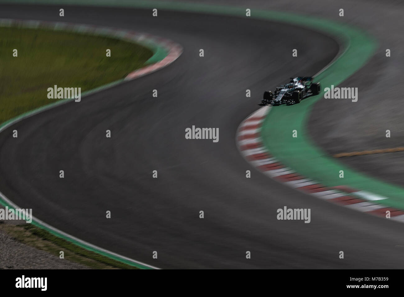 Barcellona, Spagna. 9 Marzo, 2018: Sergey Sirotkin (RUS) unità nella sua Williams FW41 durante il giorno sette di un test di Formula Uno al Circuit de Catalunya Credito: Matthias Oesterle/Alamy Live News Foto Stock