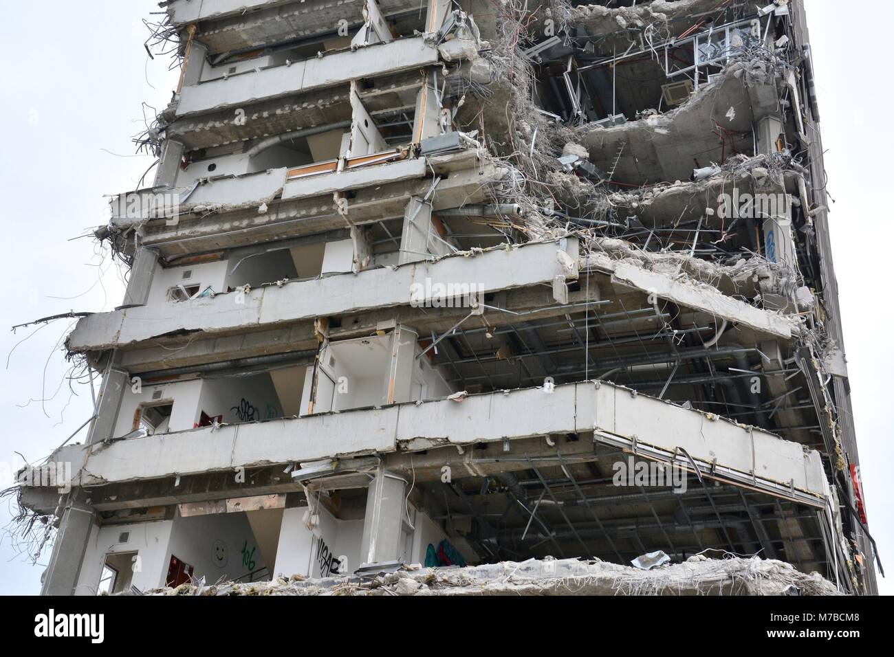 Freiburg, Germania, 10 marzo 2018, 'Demolition di Friburgo Volksbank' Credit: mediensegel/Alamy Live News Foto Stock