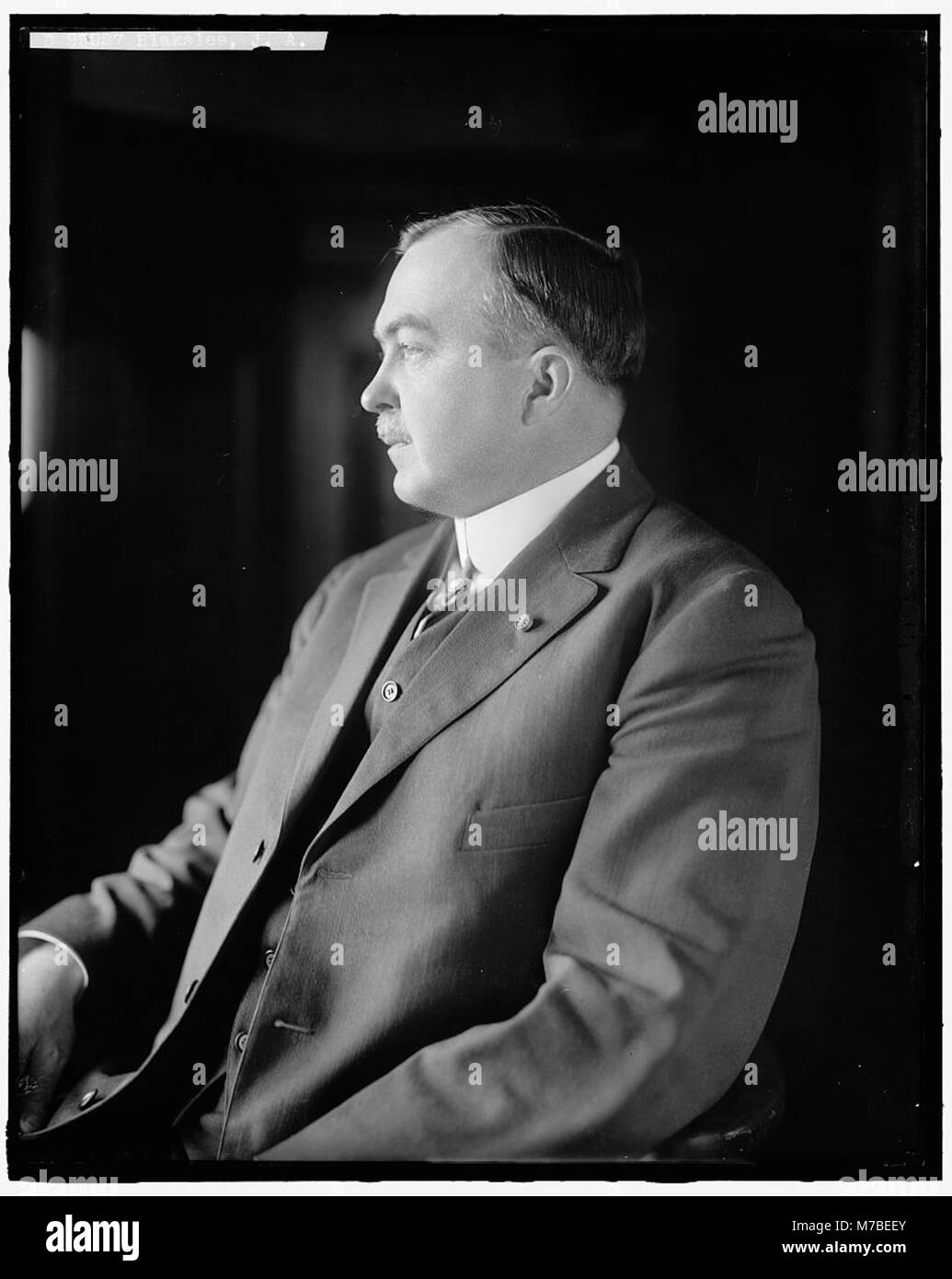 Un ritratto di J.A. Blakslee, una figura onorevole riconosciuta per i suoi contributi nella sua vita professionale o pubblica. Foto Stock