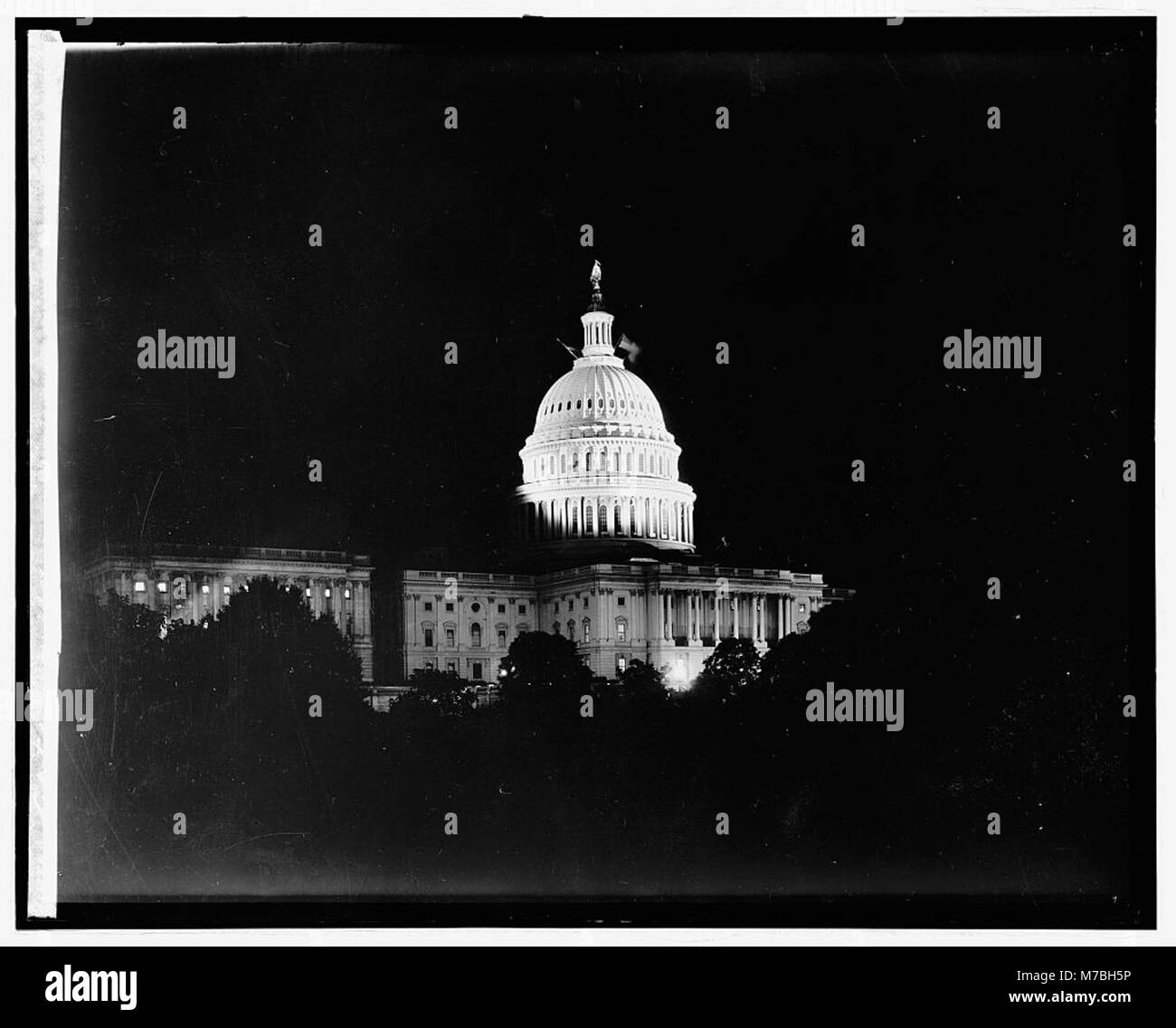 Capitol, (Washington), di notte LCCN2016825781 Foto Stock