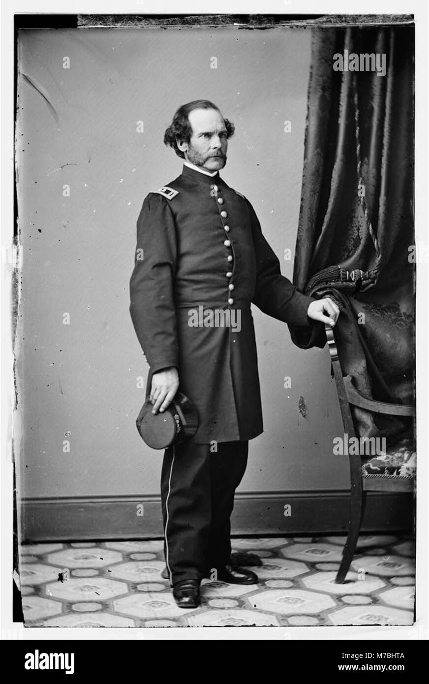 Un ritratto di un falegname che funge da quartier generale dell'esercito degli Stati Uniti, mostrando il ruolo di abili commercianti nella logistica militare durante il XIX secolo. Foto Stock