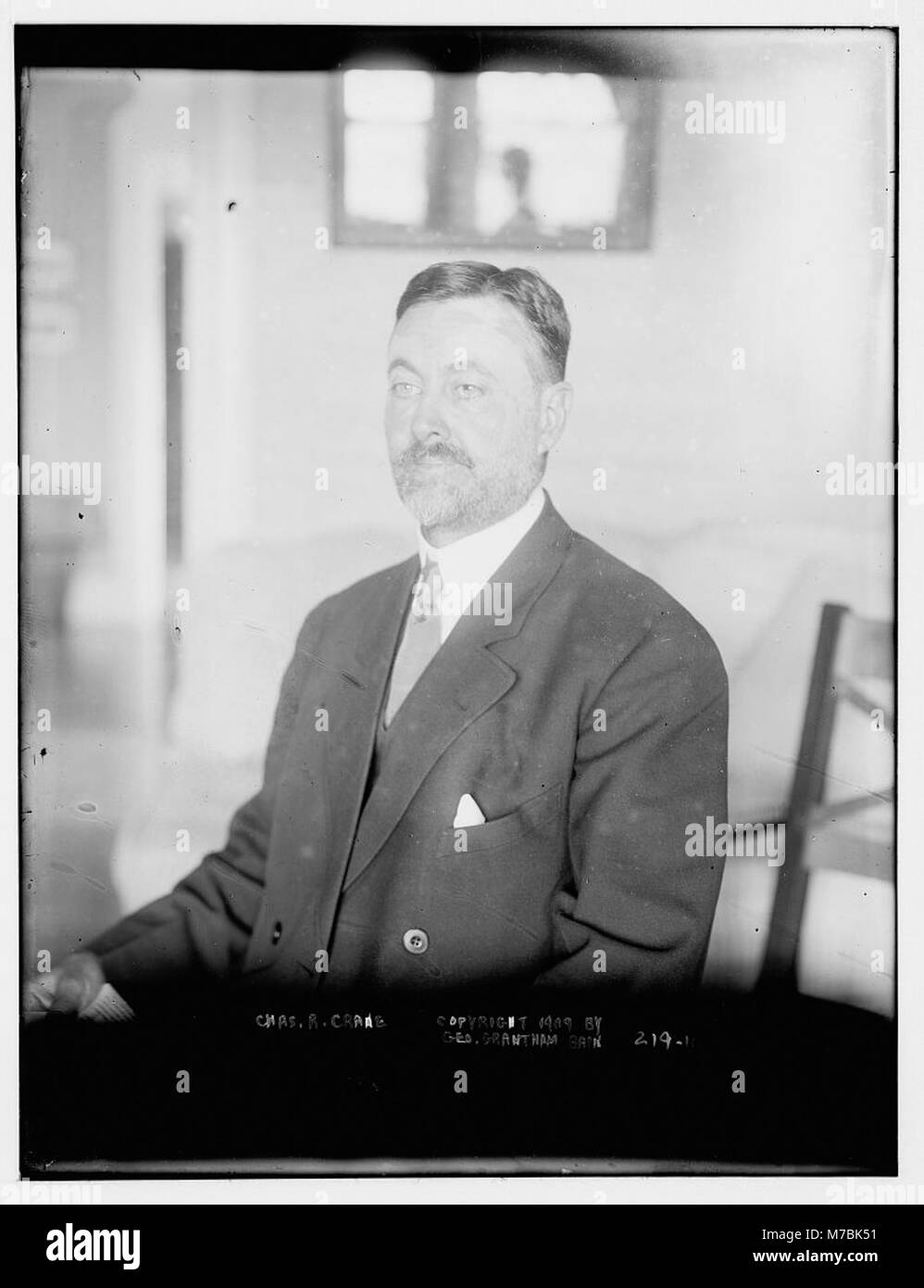 Un ritratto di Charles R. Crane, un importante uomo d'affari e filantropo americano, catturando la sua influenza negli affari e nelle cause sociali durante l'inizio del XX secolo. Foto Stock