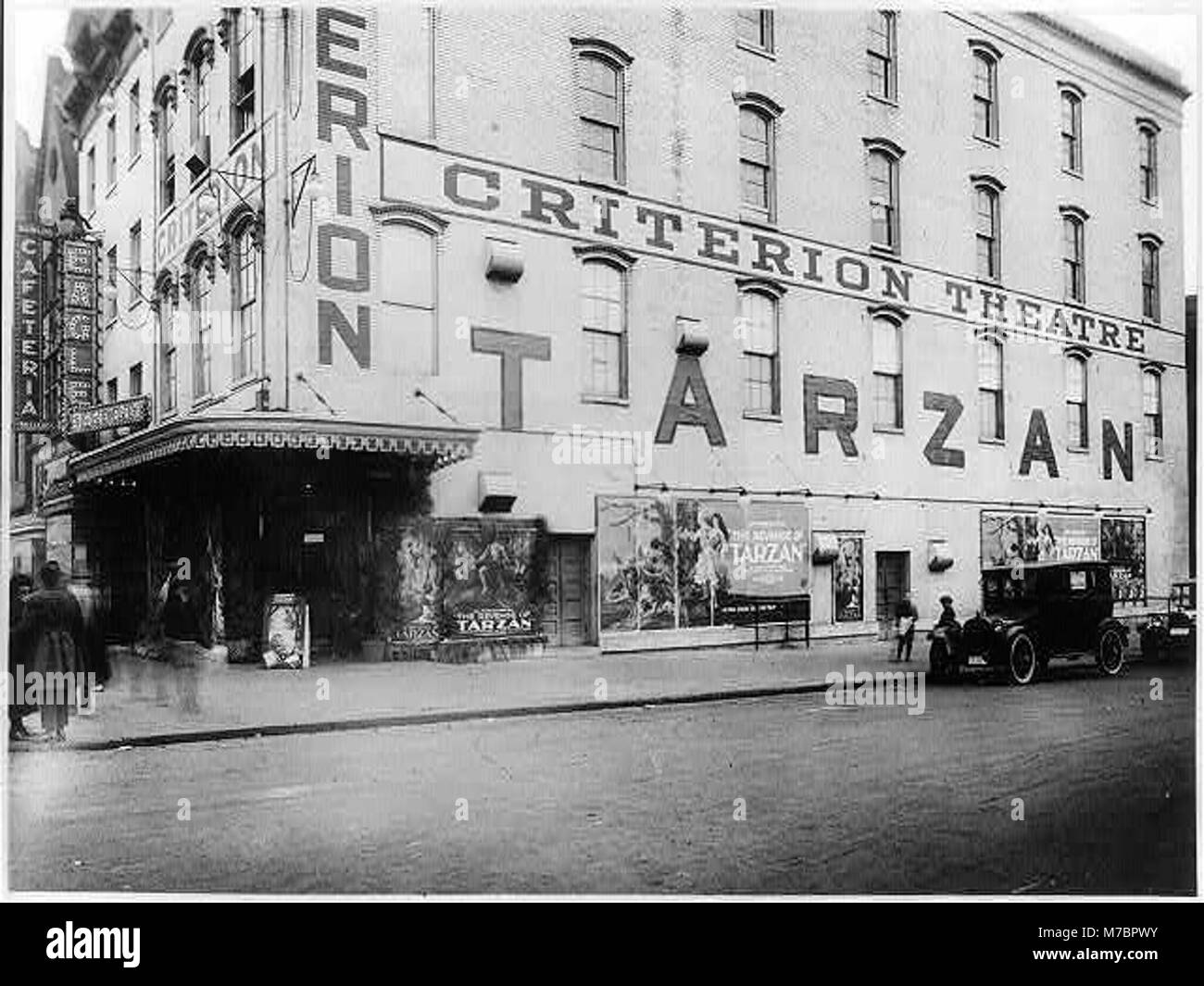 Il Criterion Theater di Washington, D.C. ha presentato il film "la vendetta di Tarzan", che riflette le offerte culturali e di intrattenimento della zona durante i primi anni del XX secolo. Foto Stock