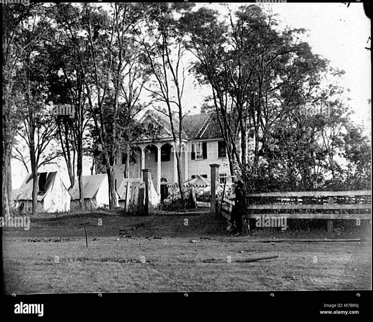 Culpeper, Va. gen. George G. Meade presso la sede centrale, Wallack's house LOC cwpb.03690 Foto Stock