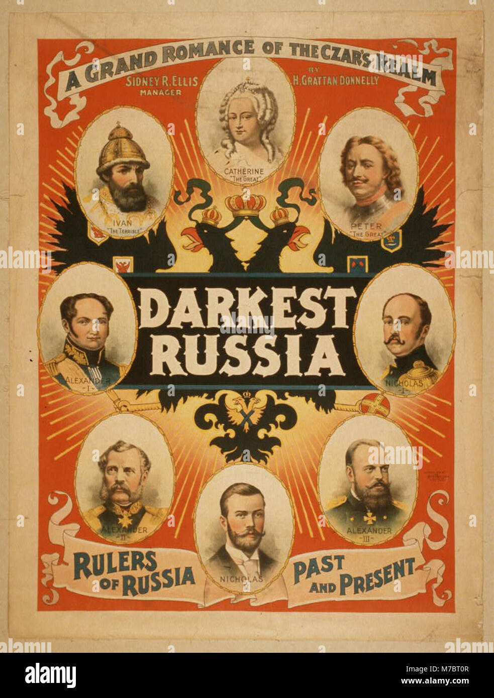 L'immagine si riferisce alla storia "la Russia più oscura”, che è una rappresentazione romanticizzata della Russia sotto il dominio degli zar. Mette in evidenza la grandiosità e l'immagine romanticizzata della Russia imperiale, che riflette un'epoca passata. Foto Stock
