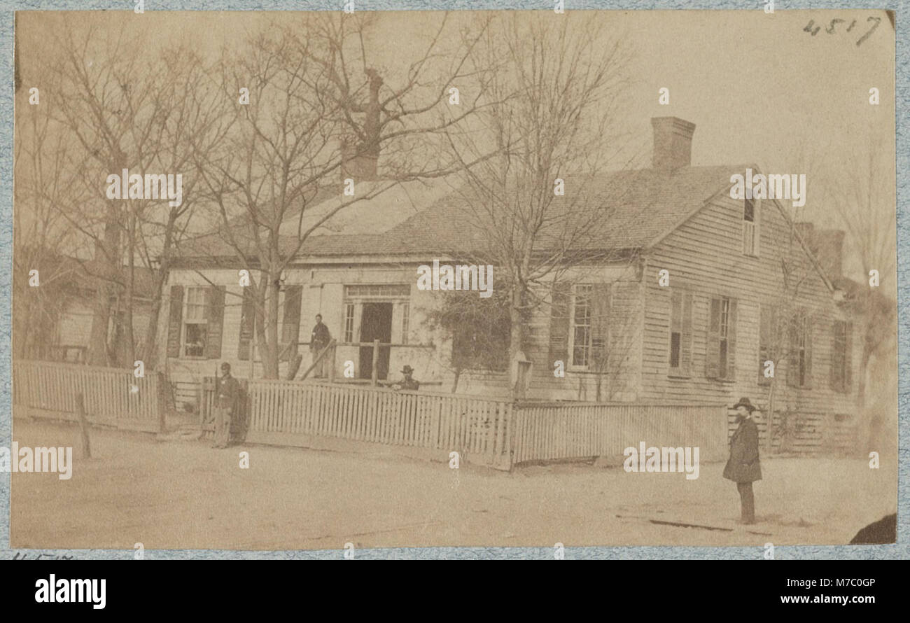 Una fotografia dell'Ufficio dell'Assistente aiutante generale, Dipartimento del Cumberland, raffigurante l'ambiente amministrativo durante l'era della guerra civile. Foto Stock