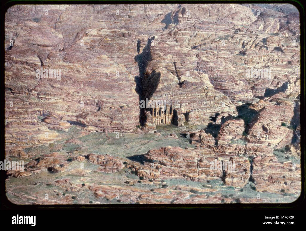 Petra, Mt. Hor e Akabah. Petra montagna cresta, il monte Seir. Gen. 14-5-6, 32-3 matpc LOC.23003 Foto Stock