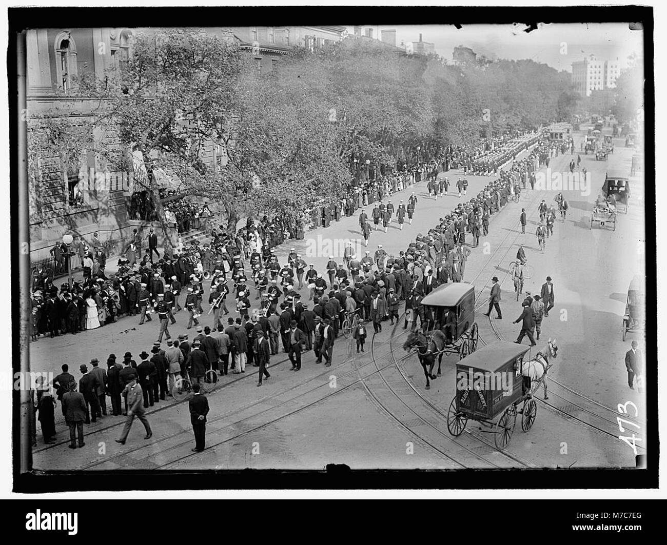 SCHLEY, Winfield Scott, Ammiraglio U.S.N. Funerale, ST. JOHN'S Church. Processione LCCN2016863393 Foto Stock