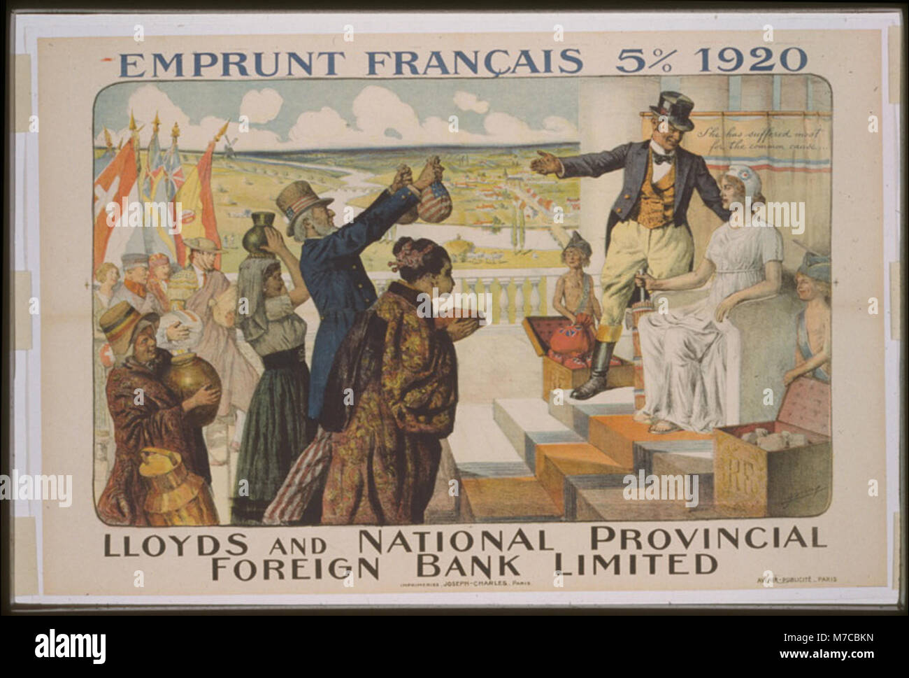 Emprunt Français 5 percento 1920 - Lloyds e National Provincial Foreign Bank Limited LCCN99613588 Foto Stock