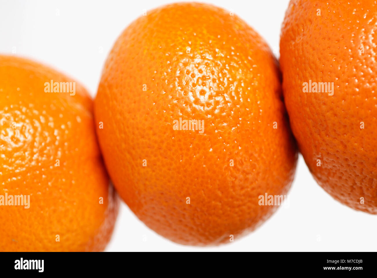 Close-up di tre arance Foto Stock