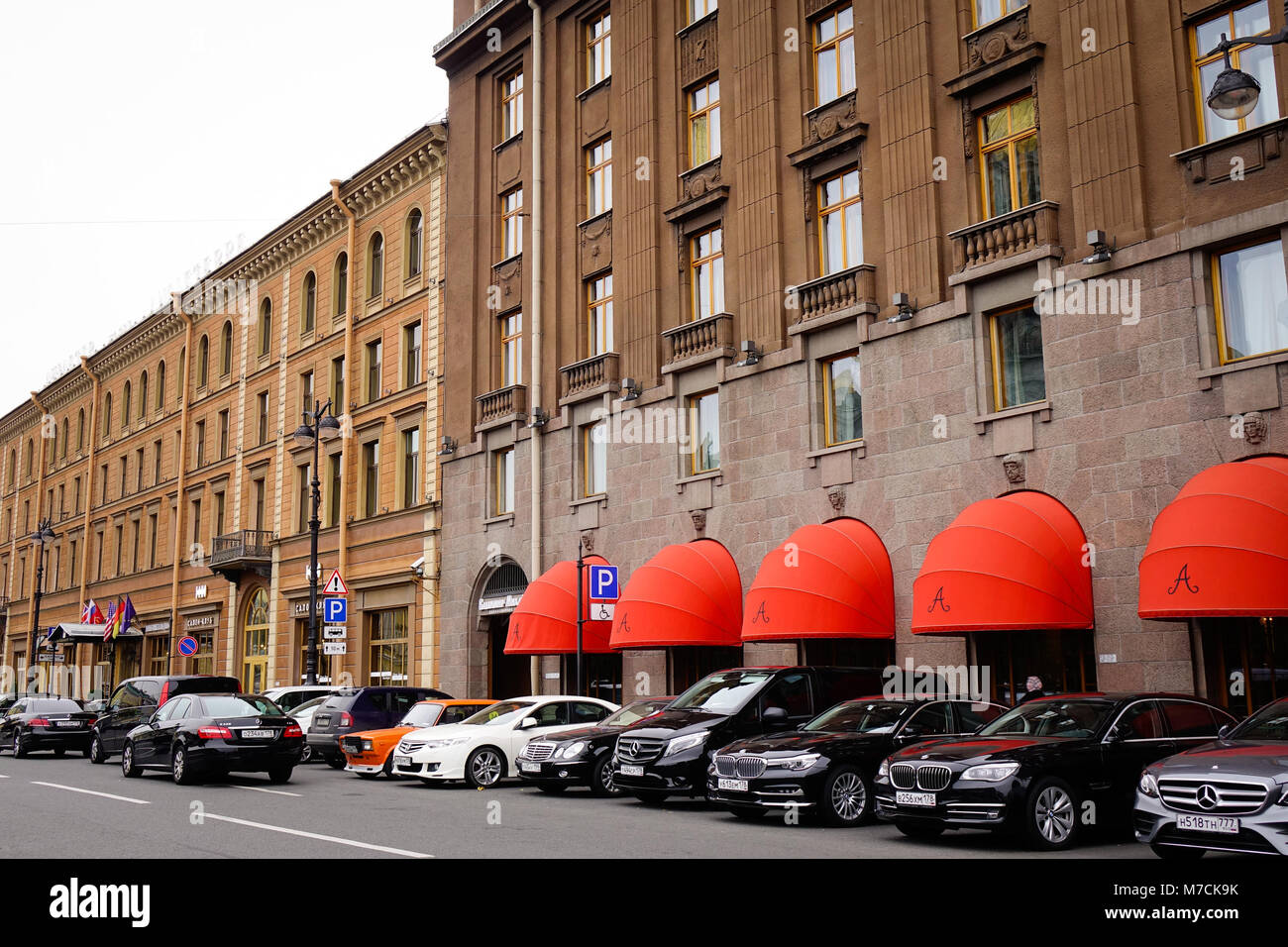 Saint Petersburg, Russia - Ott 12, 2016. Hotel di lusso in centro a San Pietroburgo, Russia. Foto Stock