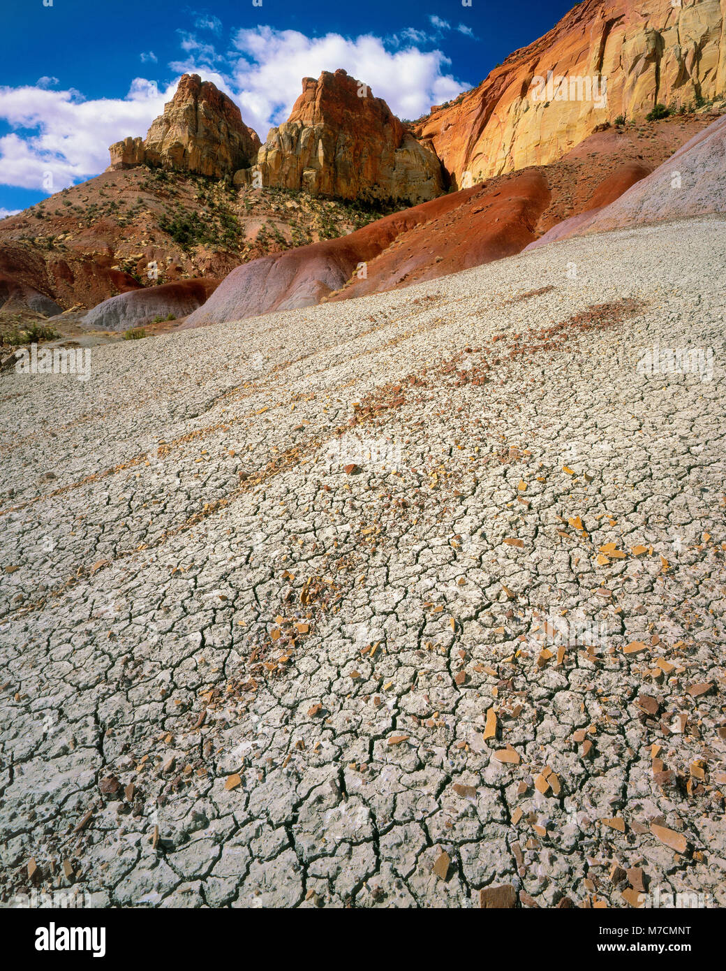 Colline di bentonite, Cerchio scogliere, Grand Staircase-Escalante monumento nazionale, Utah Foto Stock