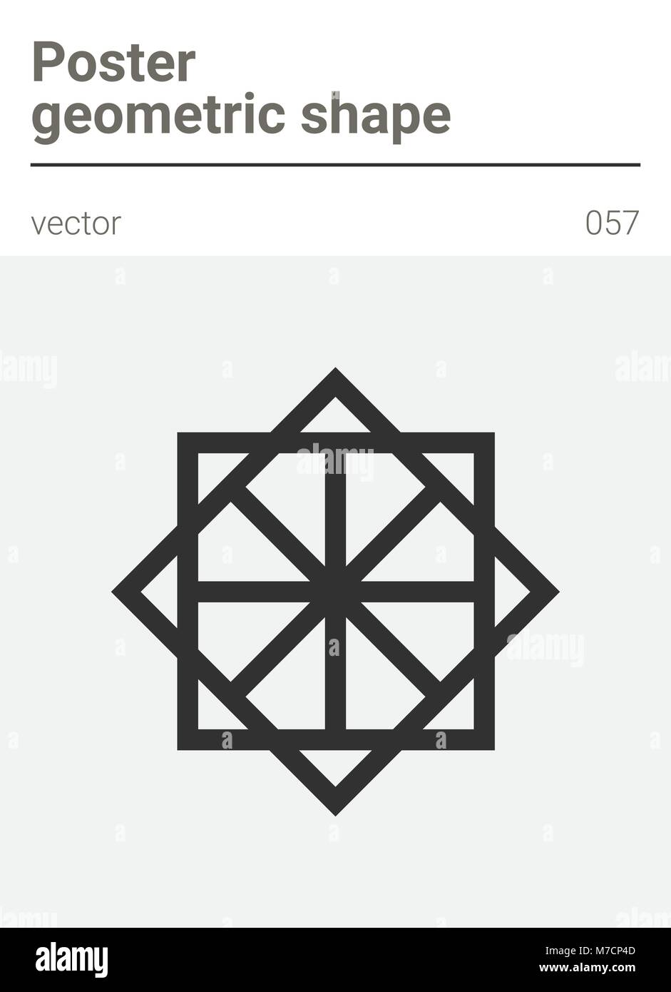 Poster geometriche minime forma vettoriale Illustrazione Vettoriale